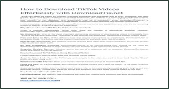 How To Download TikTok Videos Effortlessly